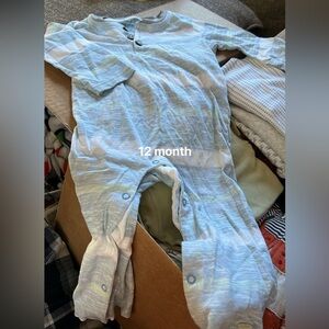 12 month Burts Bees romper